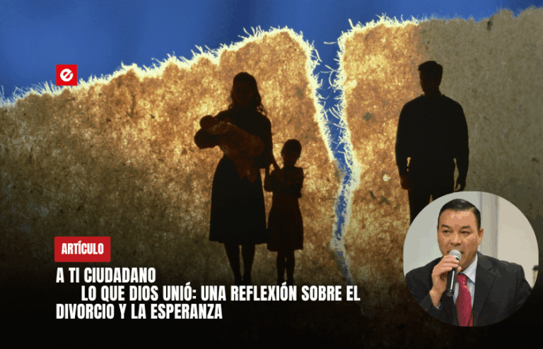 A ti, ciudadano: Lo que Dios unió: una reflexión sobre el divorcio y la espera